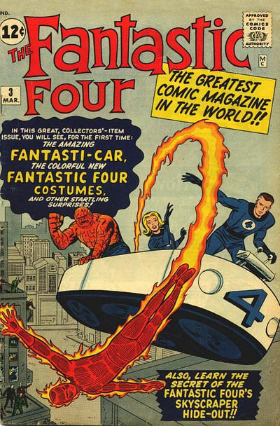 Photo:  Fantastic Four 3, March 1962